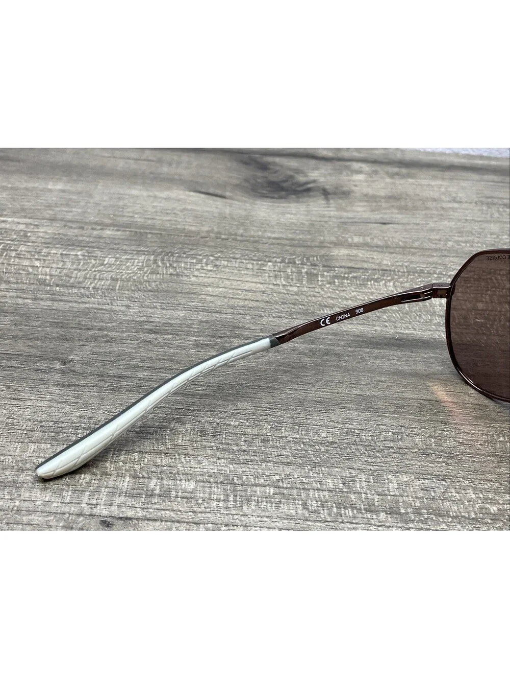 Nike Outrider E EV1086 220 Sunglasses Walnut Gold Bronze Frame Nike Course NWOT